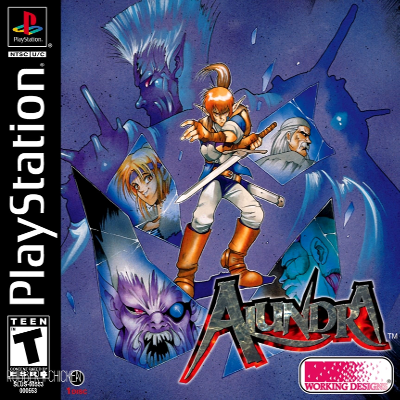 Front cover for Alundra for the Sony PlayStation.