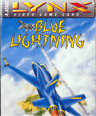 Front cover for Blue Lightning on the Atari Lynx.