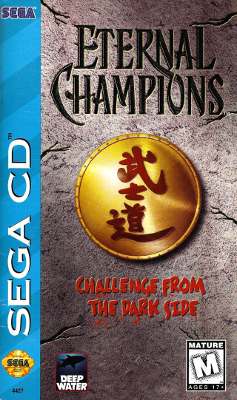Front cover for Eternal Champions: Challenge From the Dark Side for the Sega CD.