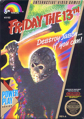 Front cover for Friday the 13th for the Nintendo Entertainment System.