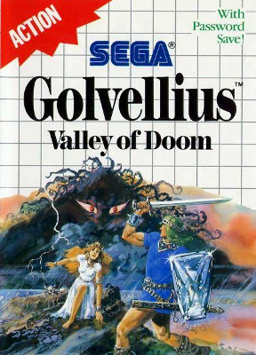 Front cover for Golvellius: Valley of Doom for the Sega Master System.