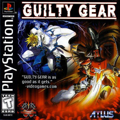 Front cover for Guilty Gear for the Sony PlayStation.