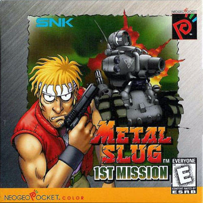 Front cover for Metal Slug 1st Mission for the Neo Geo Pocket Color.