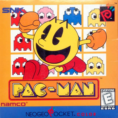 Front cover for Pac-Man for the Neo Geo Pocket Color.