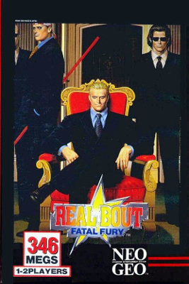 Front cover for Real Bout Fatal Fury for the Neo Geo.