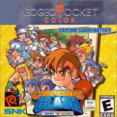 Front cover for SNK Vs. Capcom: Card Fighter's Clash Capcom Edition for the Neo Geo Pocket Color.