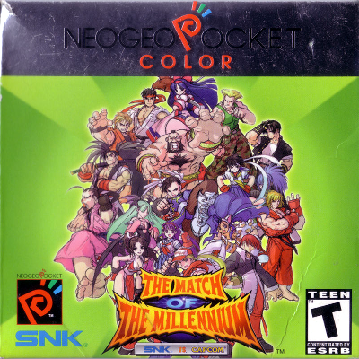 Front cover for SNK Vs. Capcom: The Match of the Millenium for the Neo Geo Pocket Color.