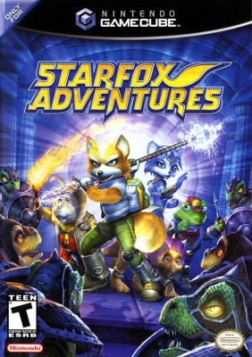 Front cover for Star Fox Adventures for the Nintendo Gamecube.