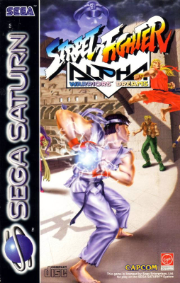 Front cover for Street Fighter Alpha: Warriors Dream for the Sega Saturn.