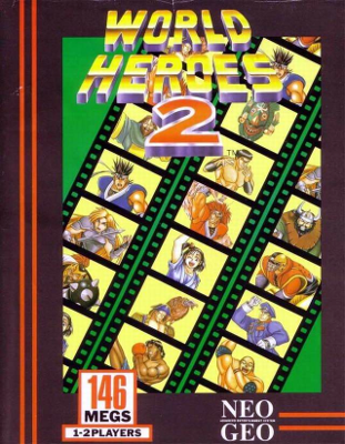 Front cover for World Heroes 2 for the Neo Geo.
