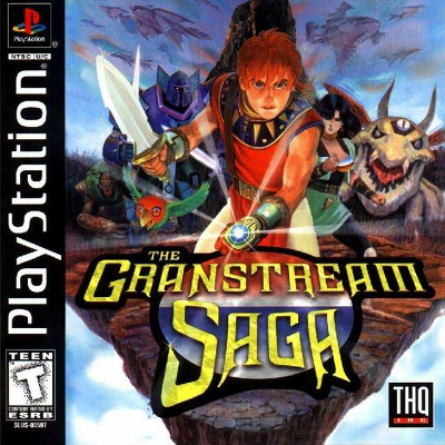 Front cover for the Granstream Saga for the Sony PlayStation.