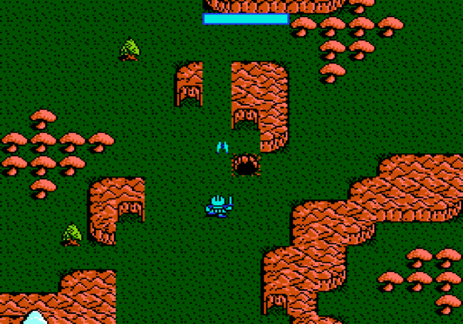 Shooting mountains as Ray Jack in King's Knight.