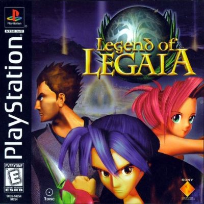 Front cover for Legend of Legaia for the Sony Playstation.