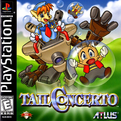 Front cover for Tail Concerto for the Sony PlayStation.