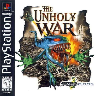 Front cover for The Unholy War for the Sony PlayStation.