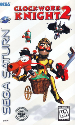 Front cover for Clockwork Knight 2 for the Sega Saturn.