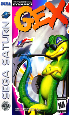 Front cover for Gex for the Sega Saturn.