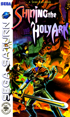 Front cover for Shining the Holy Ark on the Sega Saturn.
