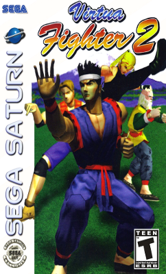 Front cover for Virtua Fighter 2 for the Sega Saturn.