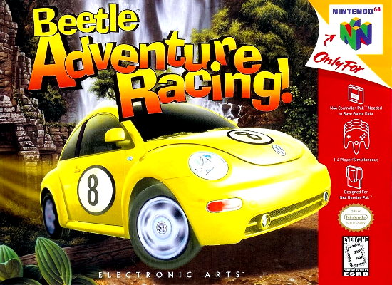 Front cover for Beetle Adventure Racing for the Nintendo 64.