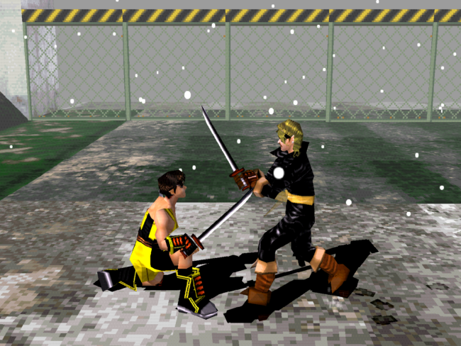 The injured player faces against a computer opponent.