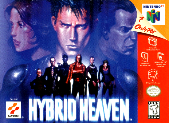 Front cover for Hybrid Heaven for the Nintendo 64.