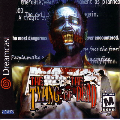 Front cover for Typing of the Dead on the Sega Dreamcast.