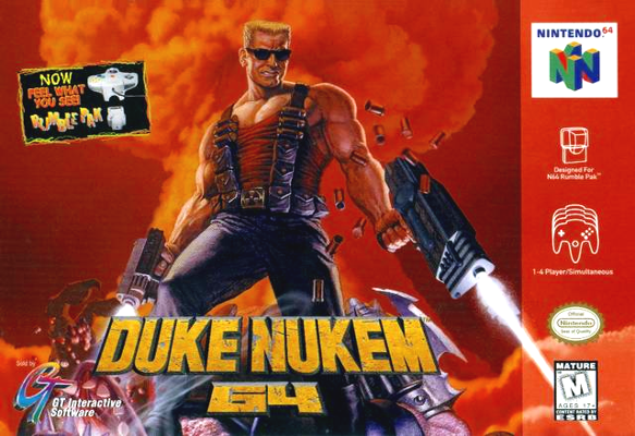Front cover for Duke Nukem 64 on the Nintendo 64.