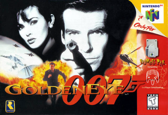 Front cover for Goldeneye 007 for the Nintendo 64.