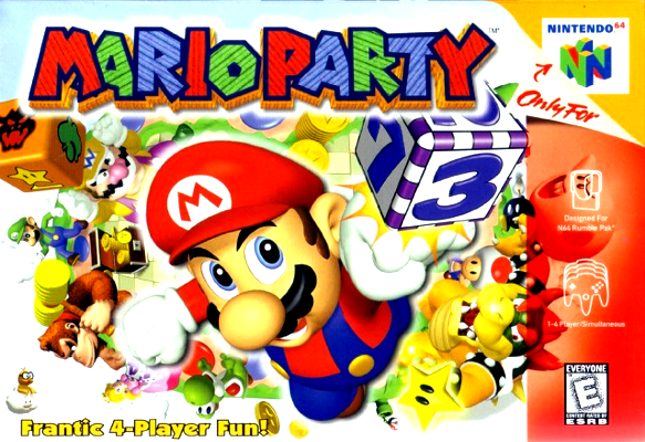 Front cover for Mario Party on the Nintendo 64.