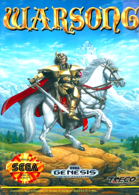 Front cover for Warsong on the Sega Genesis.