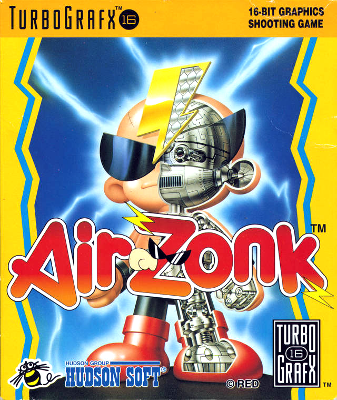 Front cover for Air Zonk on the Turbografx-16.