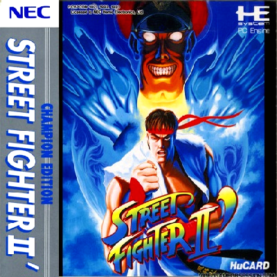 Front cover for Street Fighter II: Champion Edition for the NEC PC-Engine.