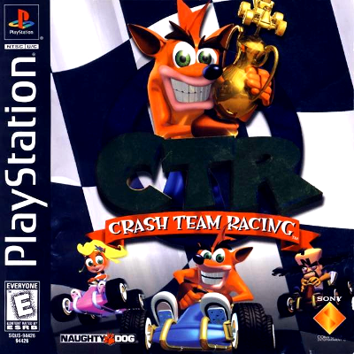Front cover for Crash Team Racing for the Sony PlayStation.