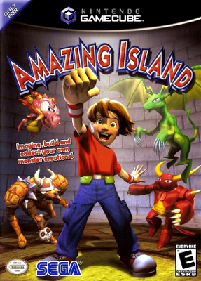 Front cover for Amazing Island for the Nintendo Gamecube.