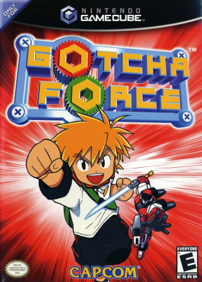 Front cover for Gotcha Force for the Nintendo Gamecube.