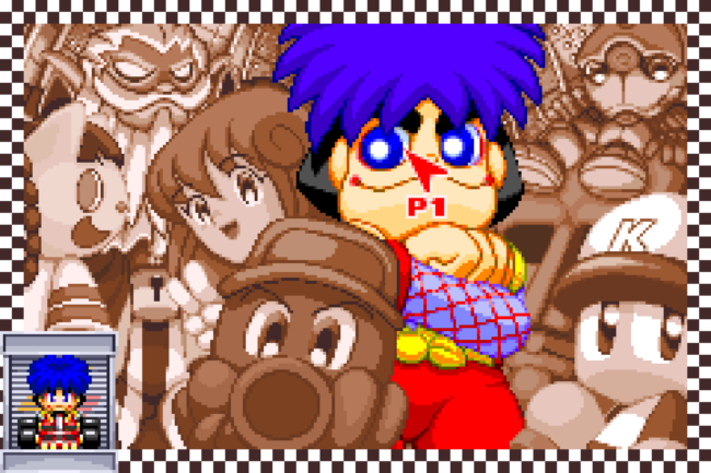 The character select screen in Konami Krazy Racers.
