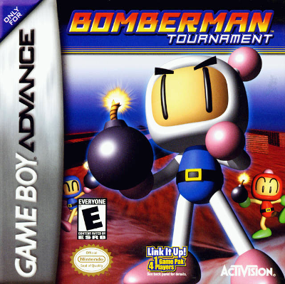 Front cover for Bomberman Tournament on the Game Boy Advance.