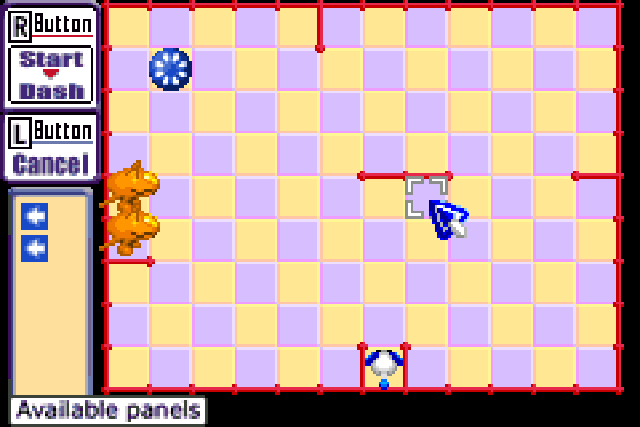 A simple stage in ChuChu Rocket for the GBA.