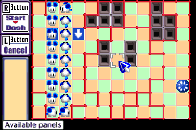 A complicated maze-like level featuring several pitfalls.