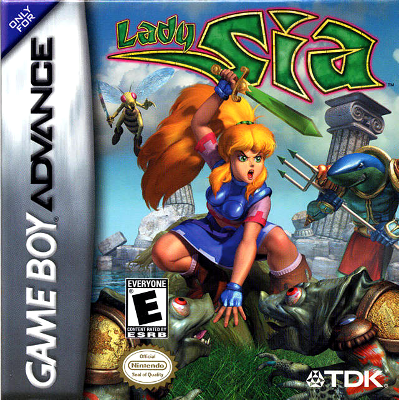 Front cover for Lady Sia on the Game Boy Advance.