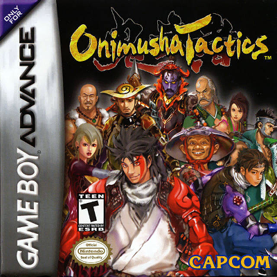 Front cover for Onimusha Tactics on the Game Boy Advance.
