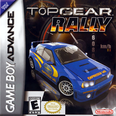Front cover for Top Gear Rally on the Game Boy Advance.