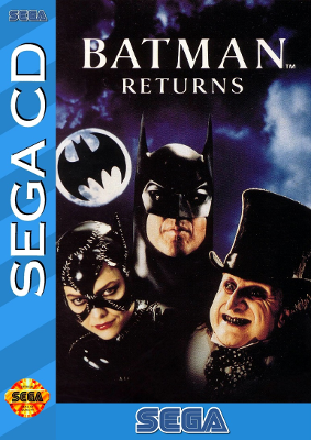 Front cover for Batman Returns for the Sega CD.