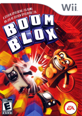 Front cover for Boom Blox for the Nintendo Wii.
