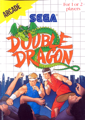 Front cover for Double Dragon on the Sega Master System.