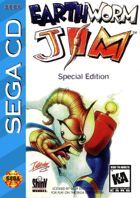 Front cover for Earthworm Jim: Special Edition for the Sega CD.