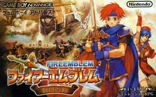Front cover for Fire Emblem: Binding Blade on the Game Boy Advance.