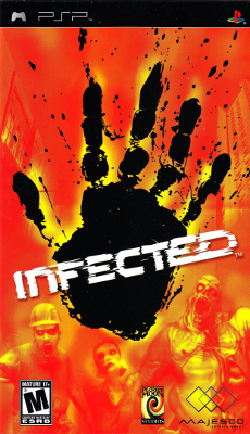 Front cover for Infected on the Sony PSP.