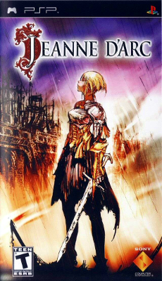 Front cover for Jeanne D'Arc for the Sony PSP.